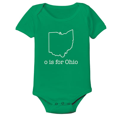O Is For Ohio Baby One Piece - Clothe Ohio - Soft Ohio Shirts