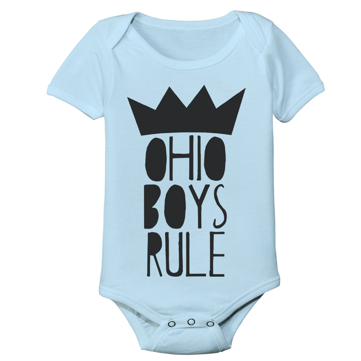 Ohio Boys Rule Baby One Piece - Clothe Ohio - Soft Ohio Shirts