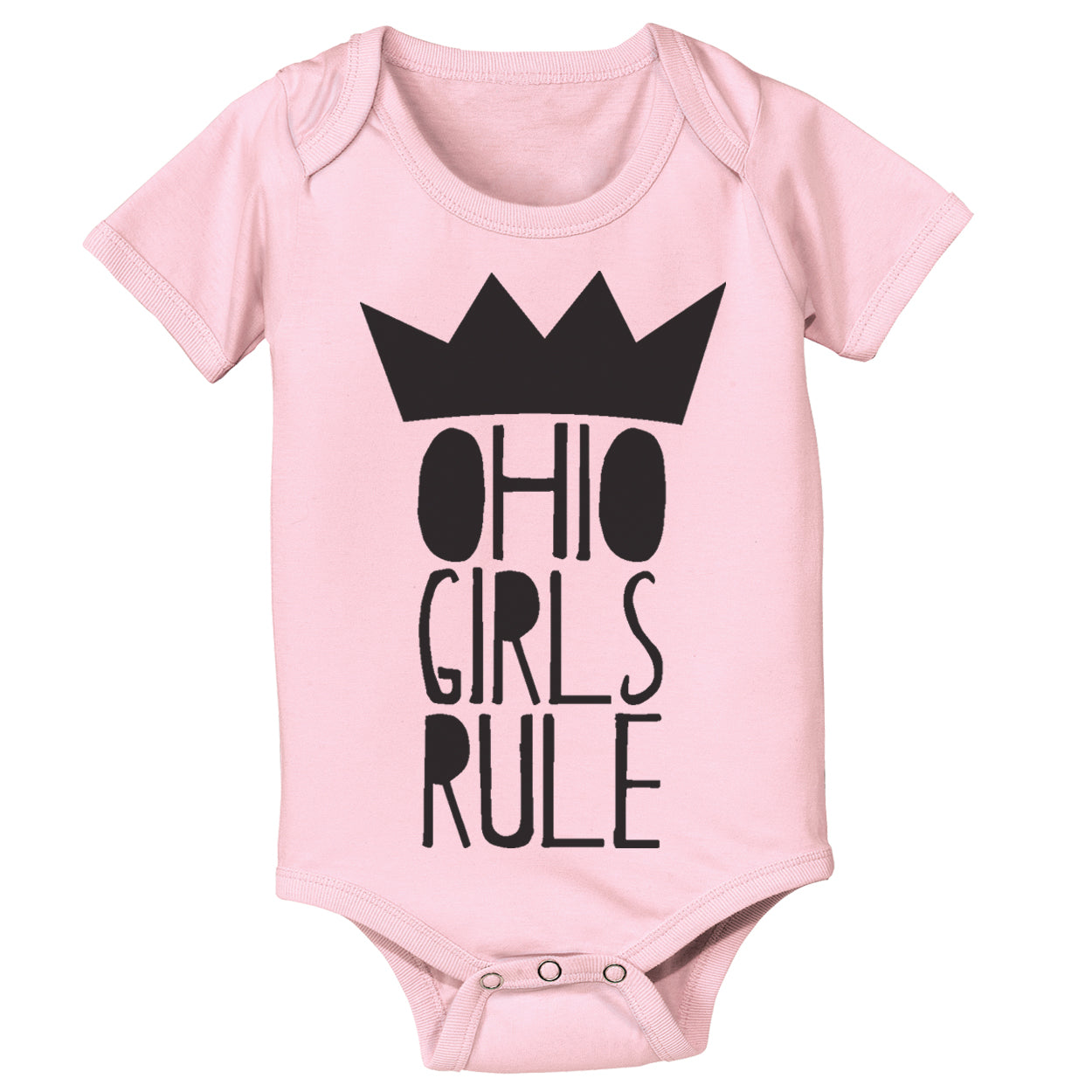 Ohio Girls Rule Baby One Piece - Clothe Ohio - Soft Ohio Shirts