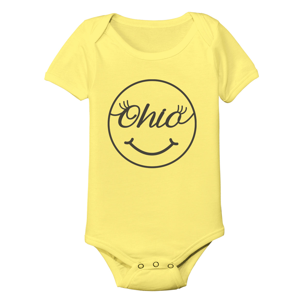 Ohio Smiles Baby One Piece - Clothe Ohio - Soft Ohio Shirts