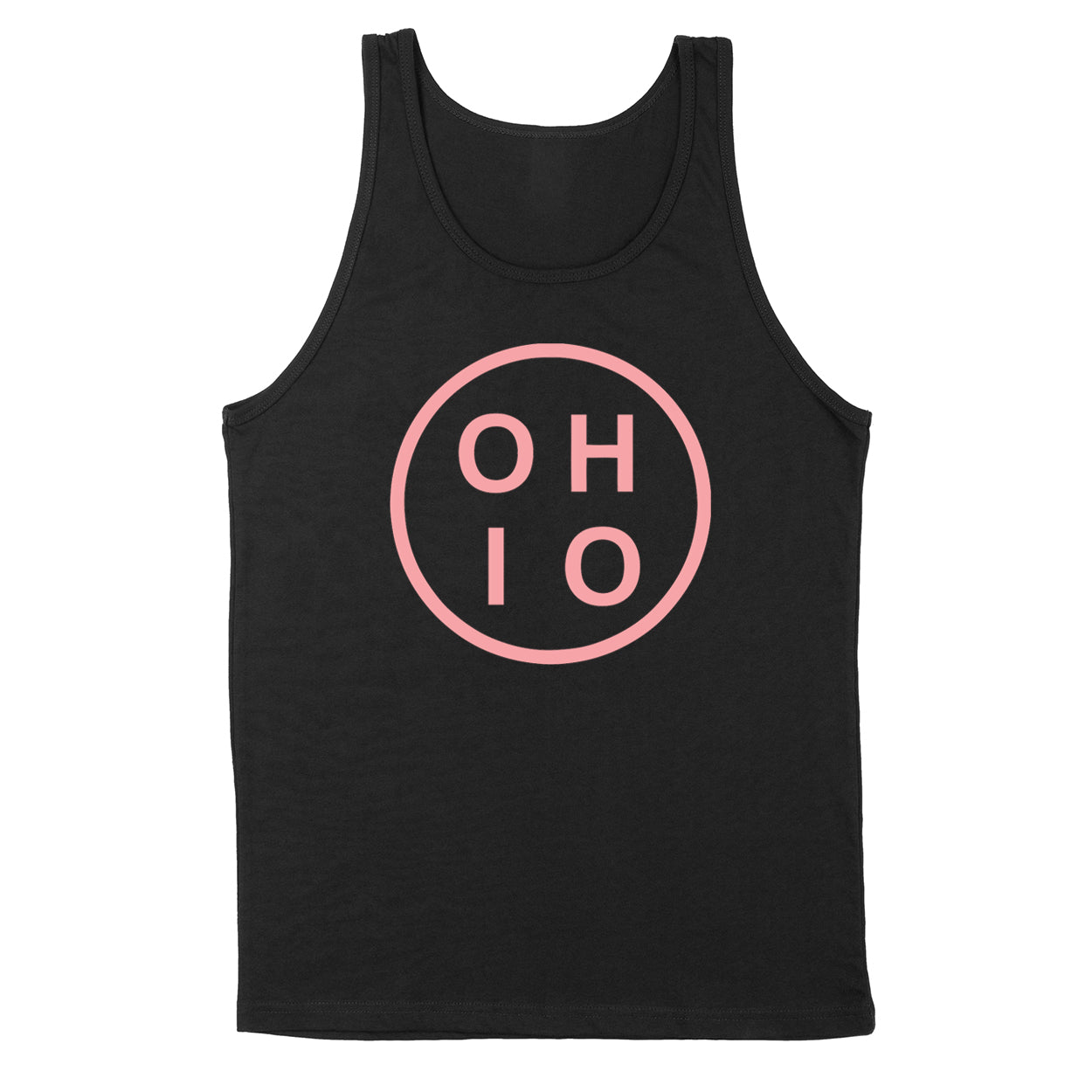 Circle Ohio Piink Men's Unisex Tank - Clothe Ohio - Soft Ohio Shirts