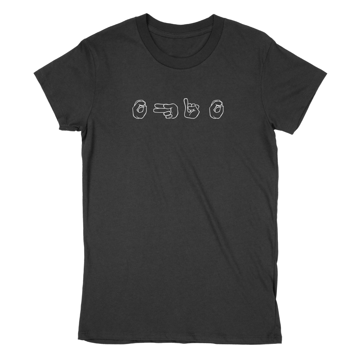 Ohio Sign Language Women's T-Shirt - Clothe Ohio - Soft Ohio Shirts