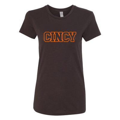 CINCY BLOCK Women's Fit Soft Blend T-Shirt - Clothe Ohio - Soft Ohio Shirts