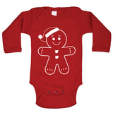 Ohio Holiday Gingerbread Long Sleeve Baby One Piece