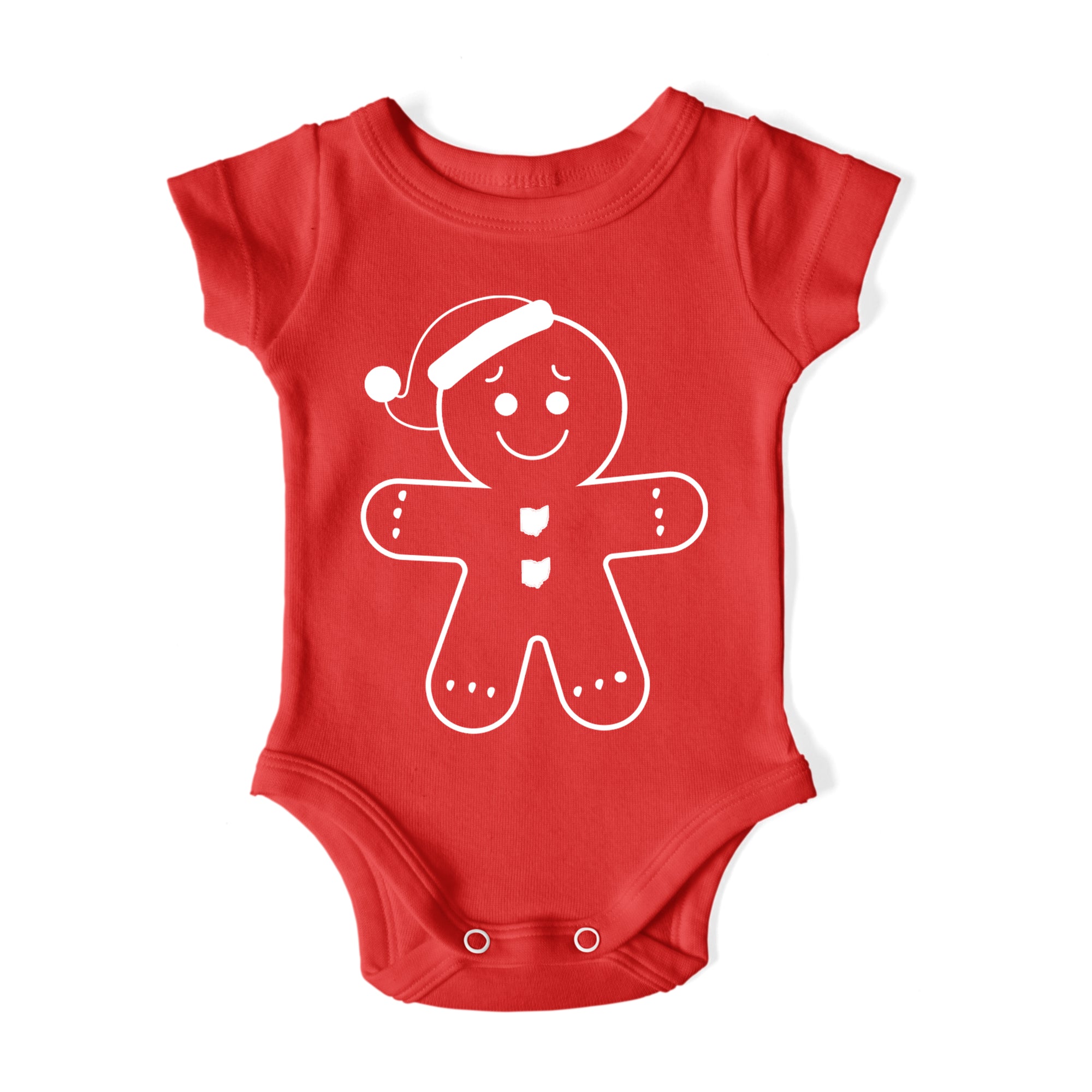 Ohio Holiday Gingerbread Baby One Piece