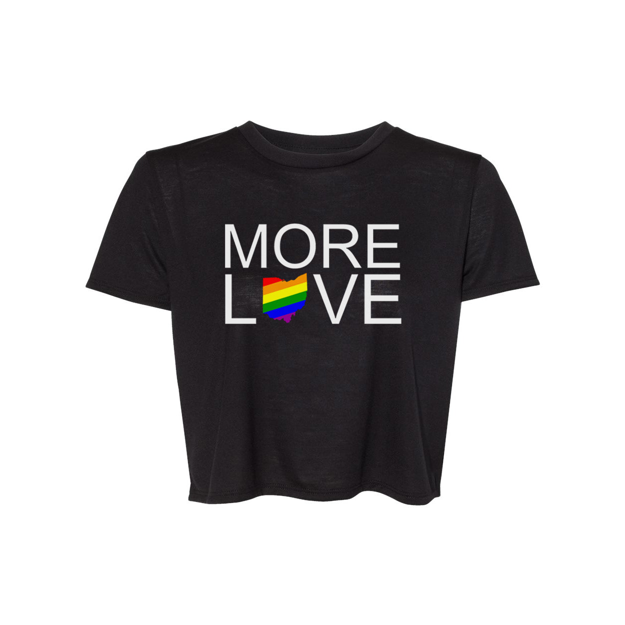 More Love Pride Ohio Women's Boutique Crop