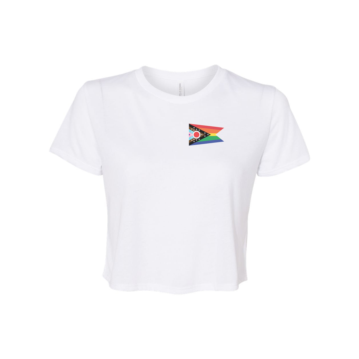 Pride Ohio Flag Women's Boutique Crop