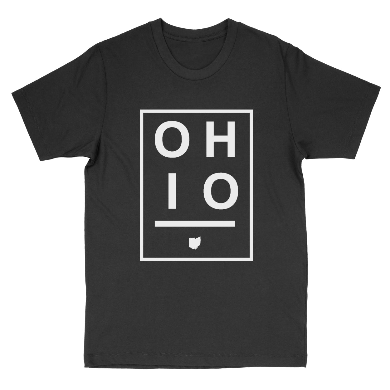 Ohio Boxed White Men's T-Shirt - Clothe Ohio - Soft Ohio Shirts