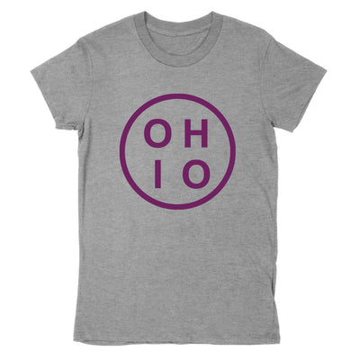 Circle Ohio Purple Women's T-Shirt