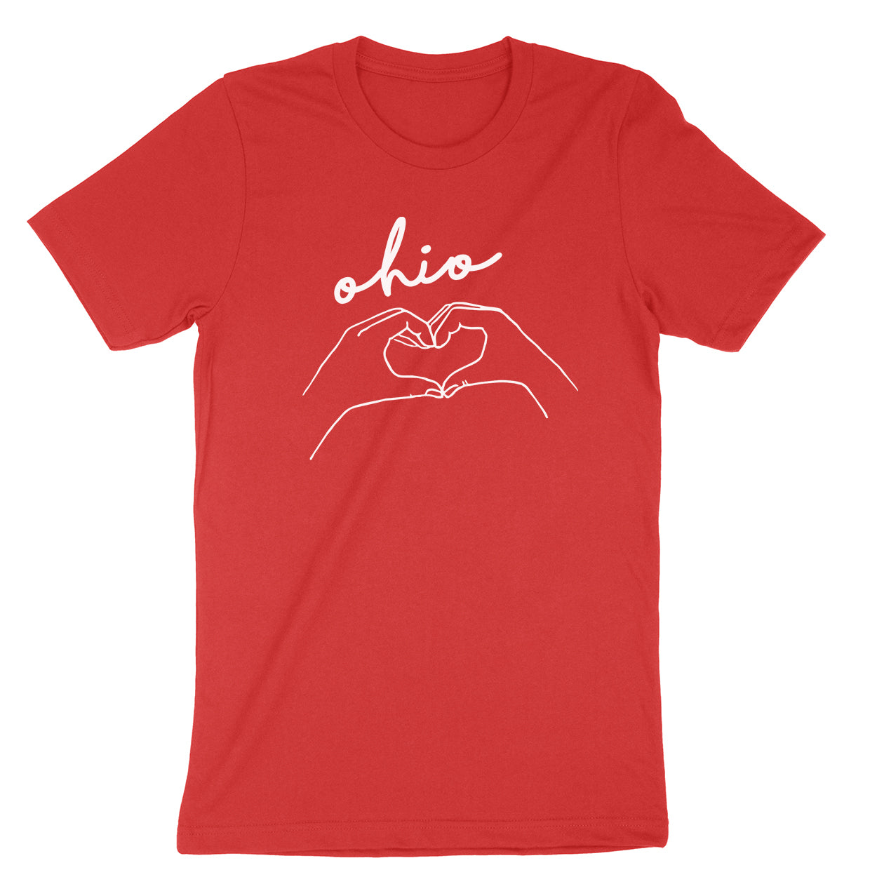 Hands Heart Love Ohio Youth T-Shirt - Clothe Ohio - Soft Ohio Shirts