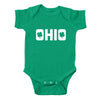 Shamrocks in Ohio Baby One Piece - Clothe Ohio - Soft Ohio Shirts