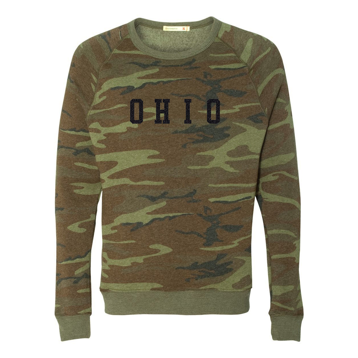 Ohio Varsity Black Flock Ultra Soft Sweatshirt