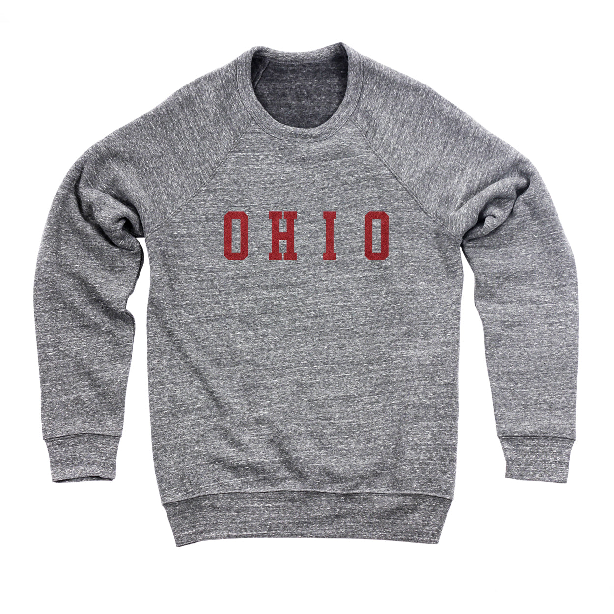 Ohio Varsity Red Flock Ultra Soft Sweatshirt - Clothe Ohio - Soft Ohio Shirts