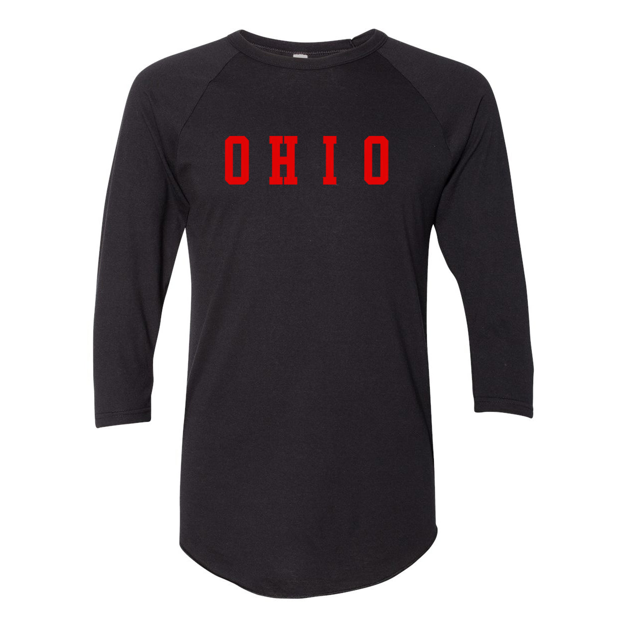 Ohio Varsity Flock Red Raglan T-Shirt