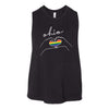 Ohio Pride Heart Women's Racerback Cropped Tank
