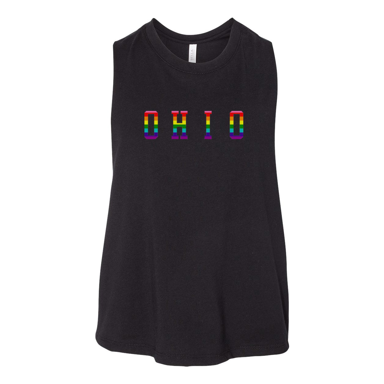 Ohio Pride Varsity Women's Racerback Cropped Tank