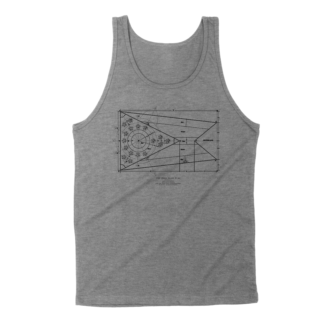 The Blueprint - Ohio State Flag Unisex Tank