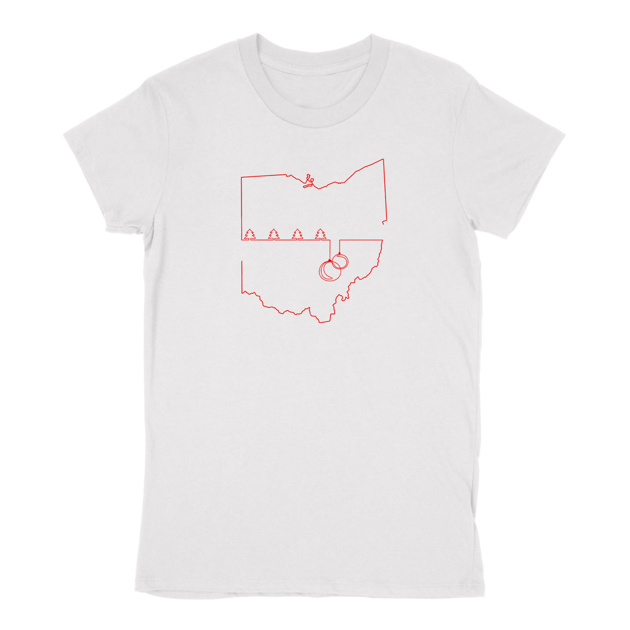 Ohio Christmas Oneline Women's T-Shirt