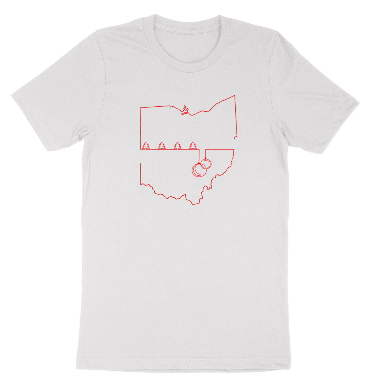 Ohio Christmas Oneline Youth T-Shirt