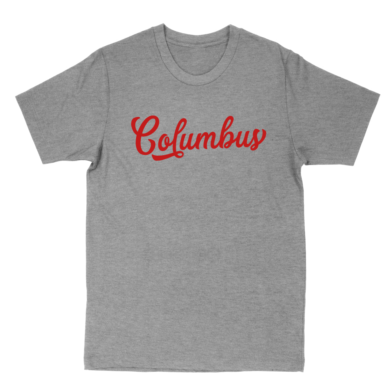 Columbus Script Red Unisex T-Shirt