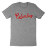 Columbus Script Red Youth T-Shirt