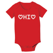 Hearts Ohio Baby One Piece