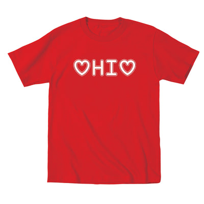 Hearts Ohio Soft Toddler T-Shirt