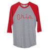 Ohio Slide Cotton/Poly Raglan T-Shirt - Clothe Ohio - Soft Ohio Shirts