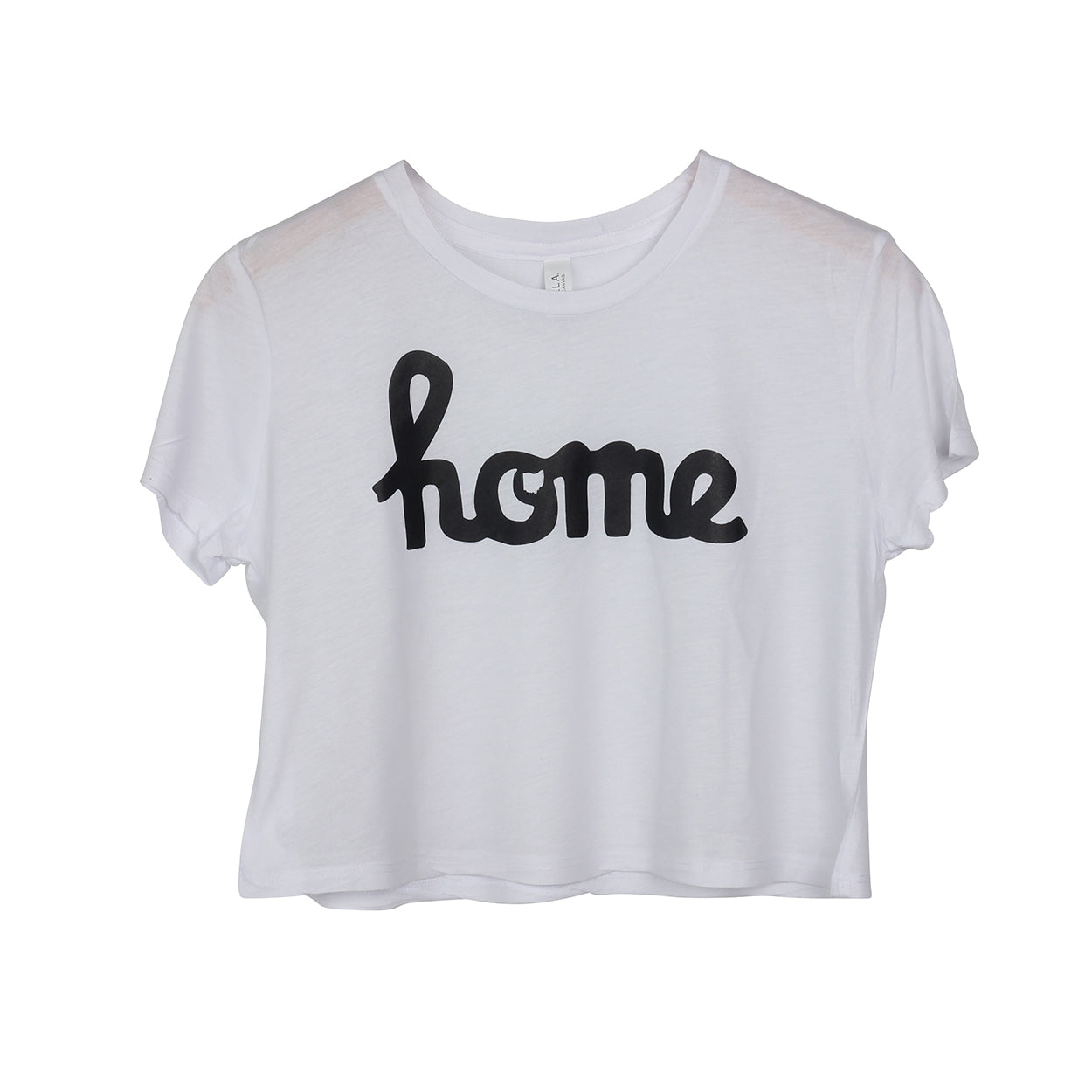Home Script Women's Boutique Crop - Clothe Ohio - Soft Ohio Shirts