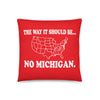 No Michigan Soft Pillow