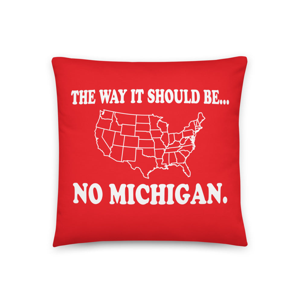 No Michigan Soft Pillow