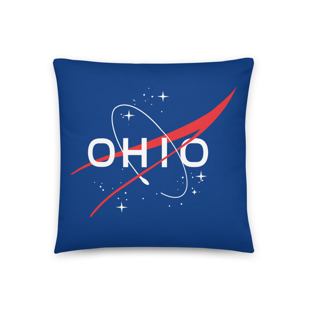 Ohio in Space Soft Pillow