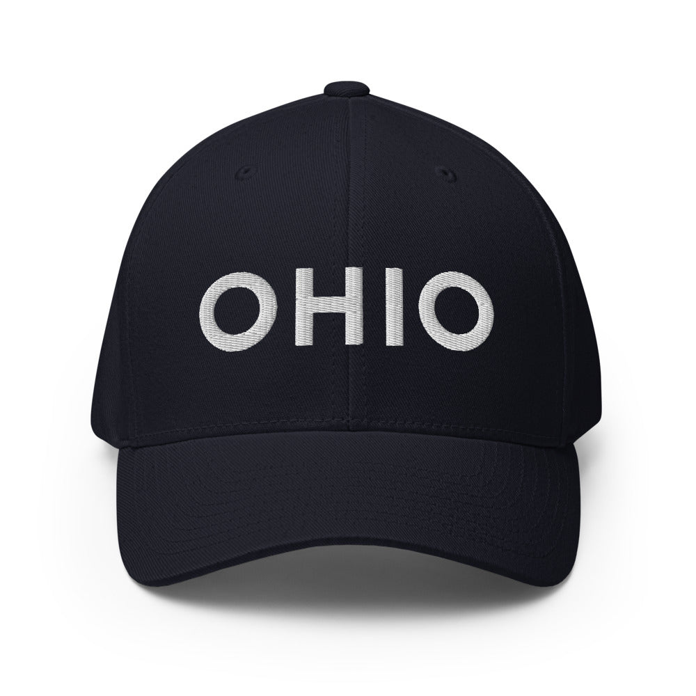 OHIO Flex Fit Baseball Hat - Clothe Ohio - Ohio Shirts and Apparel