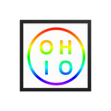 Pride Circle Ohio Framed poster