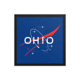 Ohio in Space Framed poster