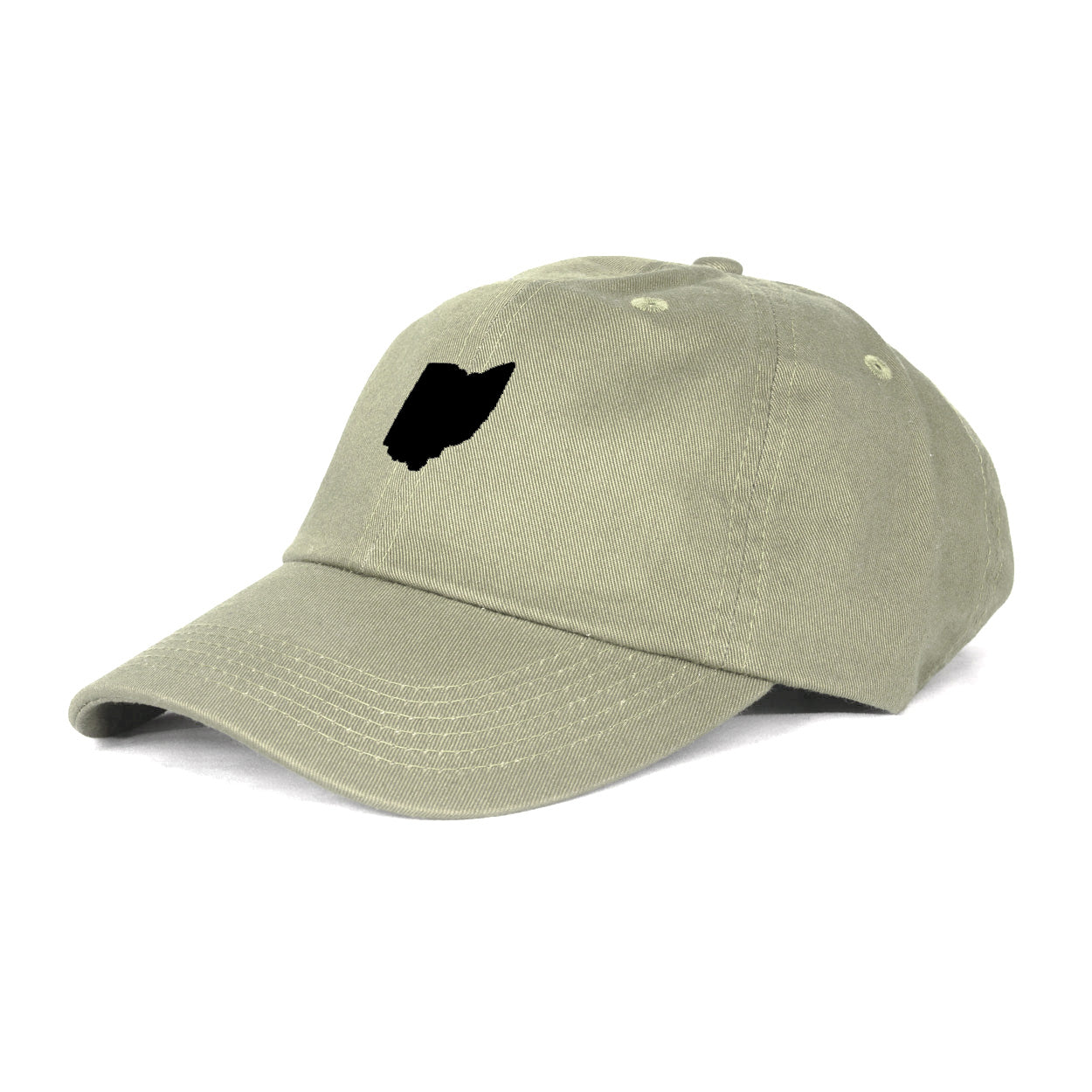 Small Ohio Black Patch Dad Hat - Clothe Ohio - Soft Ohio Shirts