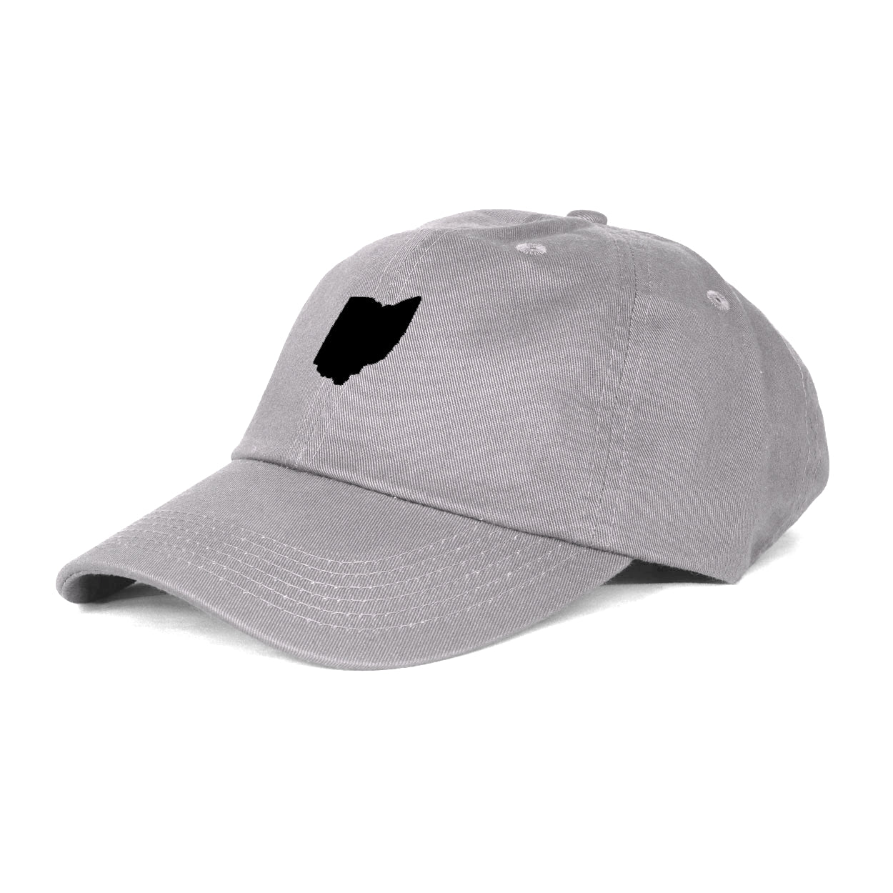 Small Ohio Black Patch Dad Hat - Clothe Ohio - Soft Ohio Shirts