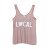 Local Ohio (White Ink) Women's Slouchy Tank Top - Clothe Ohio - Soft Ohio Shirts