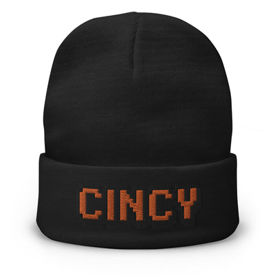 Cincy 8bit Embroidered Beanie