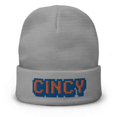 CINCY 8bit Embroidered Beanie