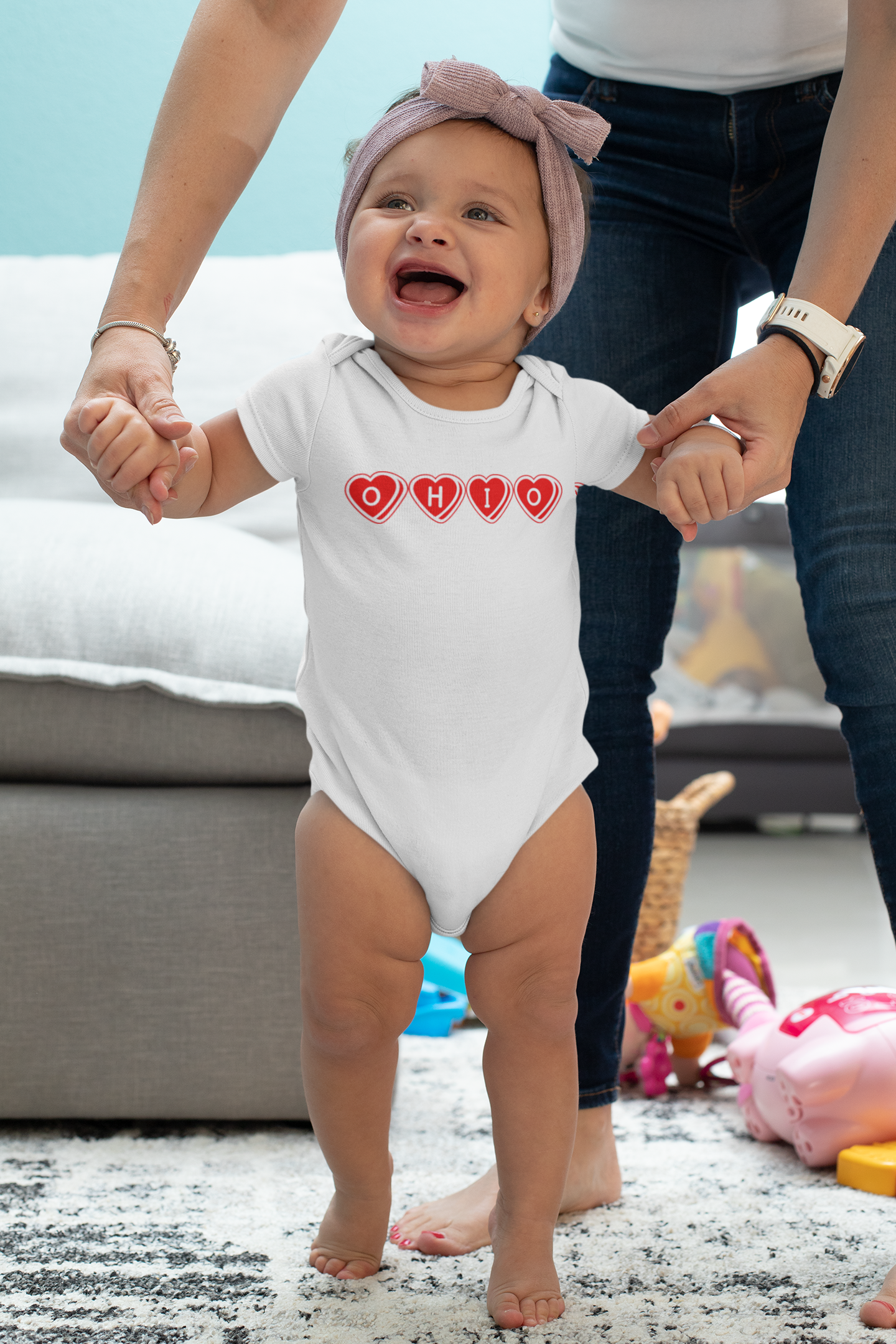 Heart Candy Ohio Baby One Piece