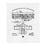 Birthplace of Aviation Throw Blanket