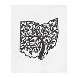 Ohio Tree of Life Throw Blanket