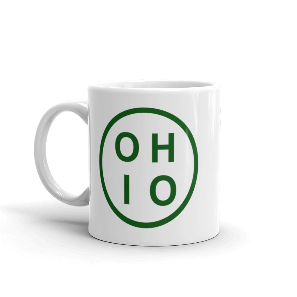 Circle Ohio glossy mug