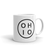 Circle Ohio glossy mug